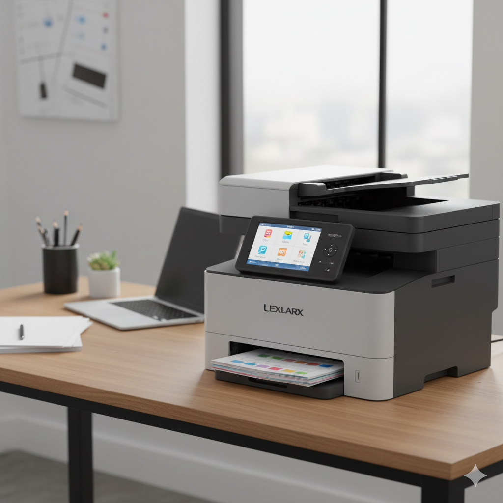 a photo of a copier which represents the latest technology in copier systems